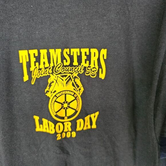Gray Teamsters Short Sleeve Tee for Labor Day. 209 - Picture 3 of 5